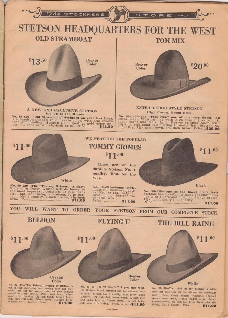 Western Ranch Outfitters / Stockmens Catalogs Page 7 The Fedora Lounge
